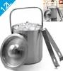 Eiswürfelbehälter Edelstahl, 1,2L Eiseimer mit Produktbild-Vorschau 1