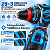 AJIEQAQ Wiertarko-wkrętarka udarowa 3 w 1 21V, Brushless, Podgląd zdjęcia produktu 3