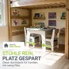 Juskys Kindersitzgruppe Milou - Set mit 2 Stühlen, Tisch & Produktbild-Vorschau 6