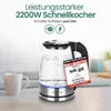 Emerio Glas Wasserkocher mit max. 1.7 Liter | SIEGER PREIS Produktbild-Vorschau 6