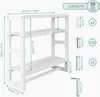 Belle Vous 3-stöckiges Weißes Wandregal Holz - 42 cm Lang - Produktbild-Vorschau 2