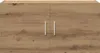 A front view of a wooden cabinet with two doors and silver handles. Anteprima dell’immagine prodotto