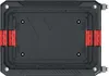 The back of a black transport trolley with red latches. Náhled obrázku produktu
