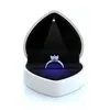 Herzförmige Ring-Geschenkbox mit LED-Licht, Samt-Schmuckbox Produktbild-Vorschau 2