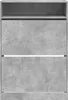 Schuhschrank mit 2 Klappen Betongrau 80x34x116 cm Produktbild-Vorschau 6