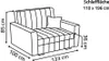 Schlafsofa klein Zanzibar I Sofa 2 Sitzer 133 cm Breit I Produktbild-Vorschau 8