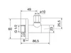 Schell Varia Design-Eckventil 1/2" mit Rosette, Chrom, 1 Produktbild-Vorschau 2