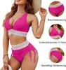 Bikini Set für Damen Highwaist-Bikini-Hose Bauch Kontrolle Produktbild-Vorschau 4