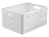 ROTHO Cesta Rettangolare Country In Polipropilene Bianco Lt Anteprima dell’immagine prodotto 2
