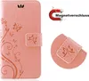 iPhone Handy Tasche Handyhülle Schutz Hülle Blumen Flip Produktbild-Vorschau 7