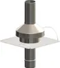 A stainless steel chimney vent cap with a flat base. Anteprima dell’immagine prodotto