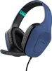 A blue gaming headset with a microphone is shown against a white background. Voir les images du produit