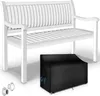 tillvex® ławka ogrodowa drewniana biała 150 cm / 3 - 4 Podgląd zdjęcia produktu 1