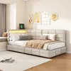 INONEFT čalúnená posteľ 90 × 200 cm, posteľ v tvare "L", Náhľad obrázku produktu 1