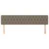 Kopfteile Taupe 200x7x78/88 cm Stoff Produktbild-Vorschau 3