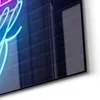 DEQORI Glasbild Echtglas 100x50 cm 'Neonschrift Produktbild-Vorschau 5