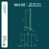 VOUNOT® Paravent Raumteiler 4 Teilig auf Rollen Freistehend Produktbild-Vorschau 3