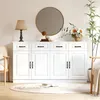 STILVORA Sideboard mit 4 Schubladen und 4 Türen, Kommode Produktbild-Vorschau 2