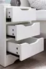 Noční skříňka WL5.704 31x49x31 cm Bílá matná se 3 zásuvkami Náhled obrázku produktu 6