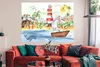 MuchoWow® Poster Strand - Tiere - Kinder - Leuchtturm - Produktbild-Vorschau 2