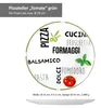 set de 6 assiettes à pizza Tomate | Blanc avec décor Vert & Voir les images du produit 5