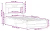 VidaXL 4106901, Dąb, 96 cm, 2,07 m, 91,5 cm, 900 x 2000 mm, Podgląd zdjęcia produktu 7