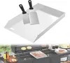 UISEBRT Edelstahl Plancha Grillplatte 30x45cm ohne Griffen Produktbild-Vorschau 1