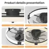 ZELURXX Deckenventilator mit LED Beleuchtung Ø50cm, Flaches Produktbild-Vorschau 6