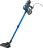 A blue and black corded stick vacuum cleaner is shown against a white background. Náhľad obrázku produktu