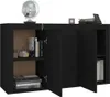 vidaXL Sideboard Schwarz 120x36x69 cm Holzwerkstoff Produktbild-Vorschau 3