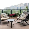 Blumen Kissenbezug 40x40 4er Set Outdoor Kissen Dekokissen Produktbild-Vorschau 5