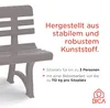 BICA Gartenbank Olimpia taupe | wetterfest | Ideal für Produktbild-Vorschau 3