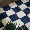 Teppich Kariert - Blox Blau Weiß Produktbild-Vorschau 3