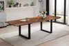 Esstisch mit Ansteckplatten 200(300)x100 cm Baumkante Produktbild-Vorschau 1