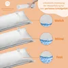 Illustration showing how to adjust pillow firmness by adding water. Produktbild-Vorschau