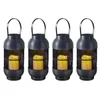 4x LED Solar Laterne mit flackernder LED Kerze Solarlaterne Produktbild-Vorschau 1