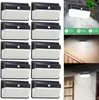 Collage of solar powered wall lights, showing multiple units and examples of their use in different outdoor settings. Náhled obrázku produktu