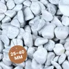 Kieselsteine Garten Zierkies Weiß 25-40 mm 25 kg Aquarium Produktbild-Vorschau 1