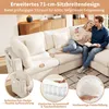 Merax U-förmiges Ecksofa 6-Sitzer, Modulares Sofa L-förmig, Produktbild-Vorschau 3