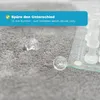 Flauschige Teppichfliesen grau 50 x 50 cm Selbstliegende Produktbild-Vorschau 7