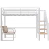 Merax Etagenbett Hochbett 90x200cm mit abnehmbarem Produktbild-Vorschau 7