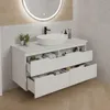 RODAN | Skriňa pod Umývadlo - Biela - 160 cm - S doskou Náhľad obrázku produktu 3