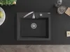 Mexen Elix lavello in granito a 1 vasca 600 x 500 mm, nero Anteprima dell’immagine prodotto 4