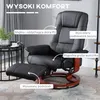 Fotel rozkładany HOMCOM z funkcją odchylania, obrotowy o Podgląd zdjęcia produktu 6