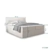 TRADA Boxspringbett Quelle 200x200 Boucle Stoff mit Produktbild-Vorschau 7