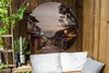 MuchoWow® Gartenposter Outdoor-Poster Rund Sonnenuntergang Produktbild-Vorschau 2