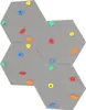 Cubo da parete 4 grigio - maniglie colorate Anteprima dell’immagine prodotto 1