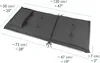 Beautissu Premium Coprisedia da giardino con schienale alto Anteprima dell’immagine prodotto 2