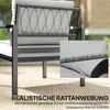 Outsunny Gartenmöbel Set 4 Personen wetterfest Produktbild-Vorschau 8