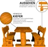 Gartenmöbel-Set "Rustikal" Farbton Pinie 200x200x80 cm Produktbild-Vorschau 4
